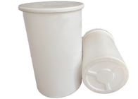 300 لتر أسطواني LLDPE كيميائي Tainer بلاستيكي خزان مفتوح مع غطاء للغذاء والدواء