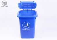 الأزرق والأصفر 50 لتر صناديق القمامة البلاستيكية مع أربع دوللي إعادة التدوير