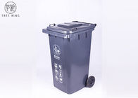 صناديق القمامة البلاستيكية المنزلية 240 لتر ، المجلس الأحمر Wheelie بن لحديقة النفايات