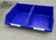 الأزرق / الأحمر التراص صناديق تخزين بلاستيكية لتخزين آمن للأجزاء 600 * 400 * 230mm