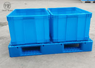الرفوف البلاستيكية القابلة لإعادة الاستخدام البليت المنصات لشاحنات الشوكة مع 4 P1208 دخول الطريق