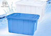 حقائب تخزين بلاستيكية ملونة تجارية مع أغطية / تغطية التراص والتعشيش