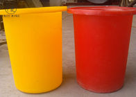 Lldpe Colour Rotomolding Plastic Round Bins رقائق / البطاطس الصف الغذاء مع بونغ 70L