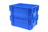 صناديق تخزين بلاستيكية قابلة لإعادة التدوير ملونة قابلة لإعادة الاستخدام 180º وترابط صناديق بلاستيكية صلبة 600 * 400 * 230 مم