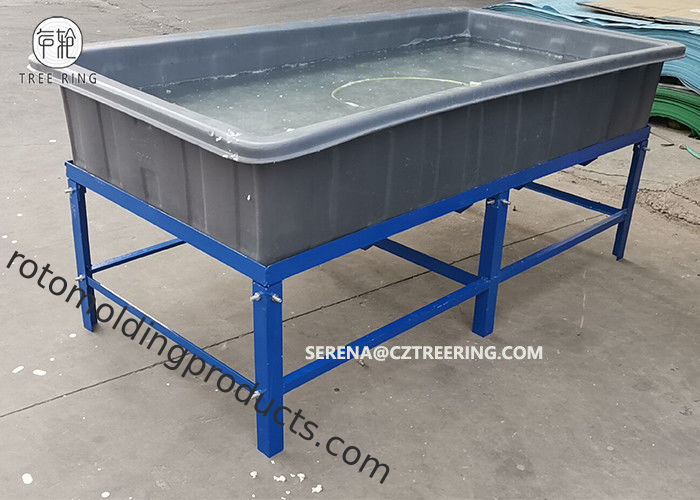 2m طوله Lldpe المواد أكوابوني تنمو سرير بولي خزانات تربية الأحياء المائية مع خزان الملحقات