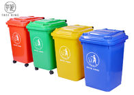 الأزرق والأصفر 50 لتر صناديق القمامة البلاستيكية مع أربع دوللي إعادة التدوير