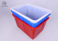 صناديق تخزين بلاستيكية مخصصة الأزرق تدوير الخارجي W70 510 * 380 * 290 مم