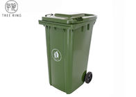صناديق القمامة البلاستيكية الصلبة 240ltr ترفض مع اثنين من عجلات مطاطية HDPE
