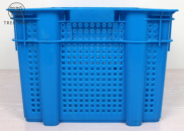 صناديق التعبئة البلاستيكية الملونة المثقبة من البلاستيك الصحي 630 * 420 * 315 ملم من HDPE