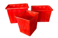 الصلبة سلة تدوير الورق الدائم ، صناديق النفايات البلاستيكية المطبخ باللون الأحمر