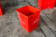 الصلبة سلة تدوير الورق الدائم ، صناديق النفايات البلاستيكية المطبخ باللون الأحمر